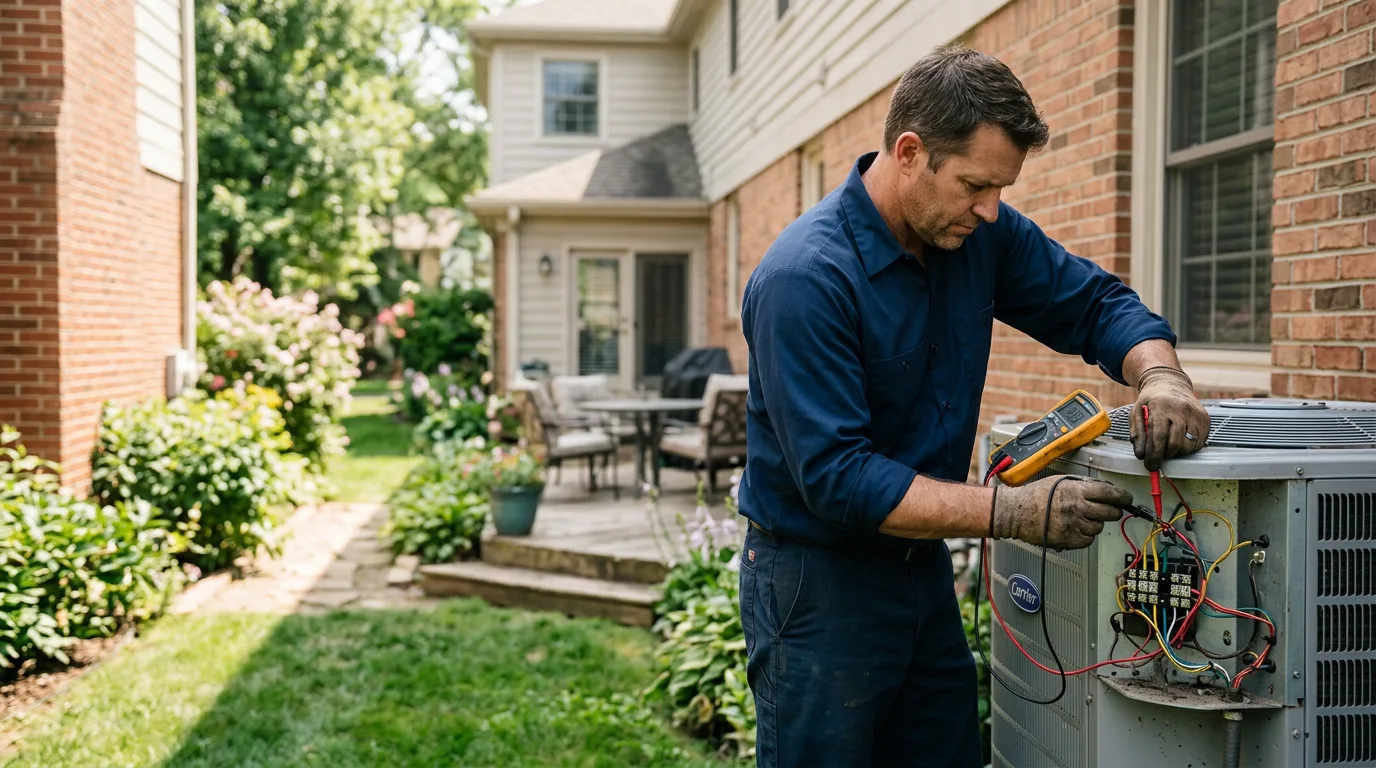 HVAC technician working near Glenmoore, PA